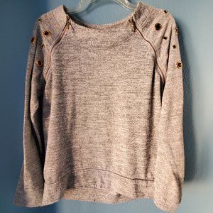 Always Indigo, Size M, Gray Sweater